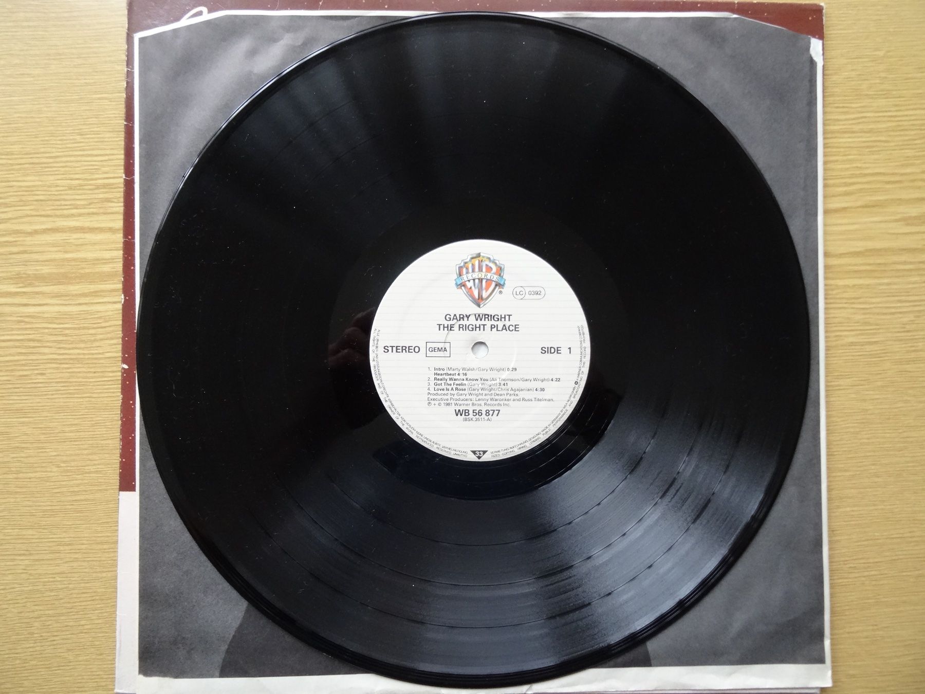 Dischi in vinile: Gary Wright: The Right Place Vinyl LP (1981) – Usato da Zürich venduto da burdan 4