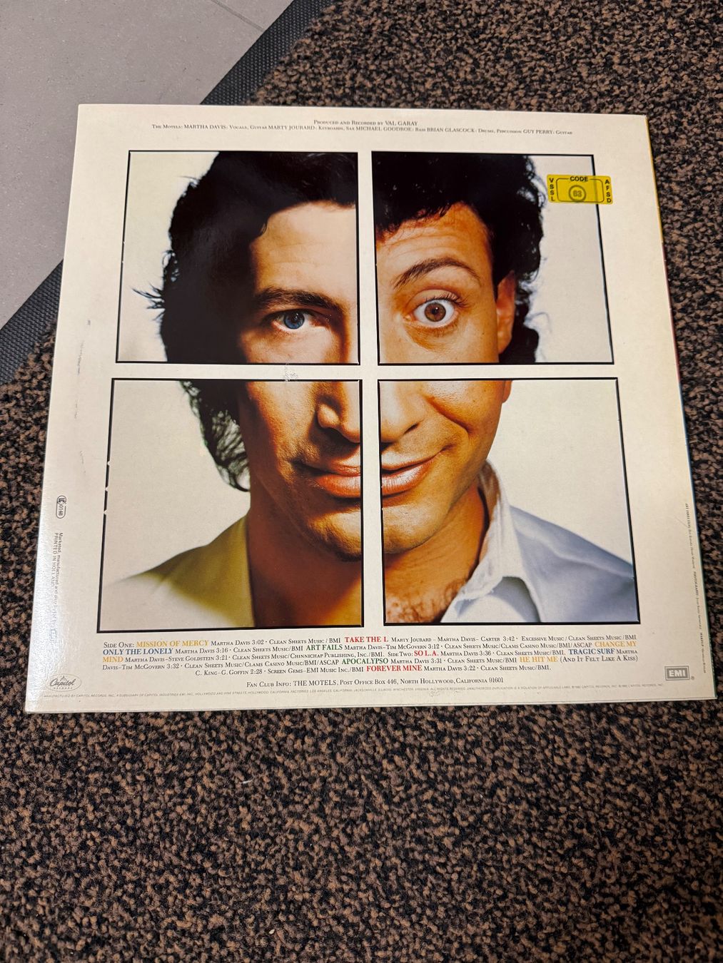 Schallplatten: Schallplatte / the Motels / All Four One – Gebraucht aus Freidorf TG von sarotiko 1
