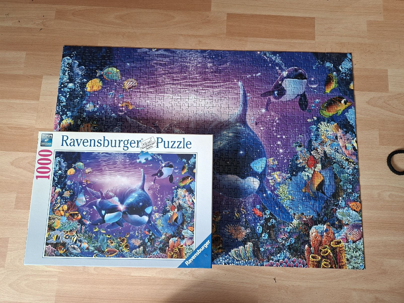Ravensburger Puzzle: Ravensburger 1000 Teile Puzzle Orcas – Usato da Lupfig venduto da tyl_l9tz 1