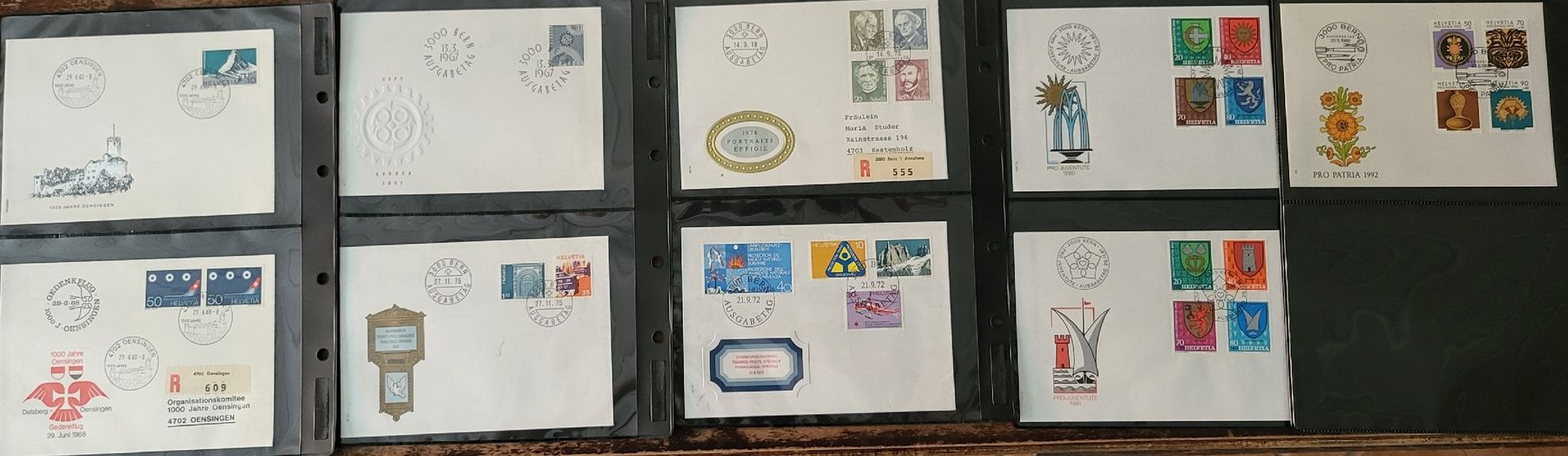 Tutti i francobolli: Erstagsbriefe inkl Ordner 50stk. – Usato da Thun venduto da harry999 1