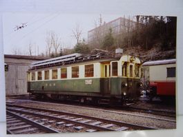 Foto SGA Triebwagen ABDeh 4/4 4 Depot Herisau 17.1.1992