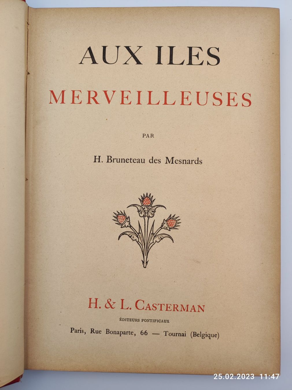Libri: AUX ILES MERVEILLEUSES 1900 – Usato da Goldach venduto da Gaip 2