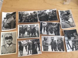 10 Schweizer Armee Fotos Konvolut 1944 Offiziere (nr.141)