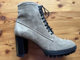 högl Schnürstiefeletten - taupe Gr. 38.5 Neu
