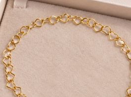 Goldarmband Armband Herzen - 333 Gold