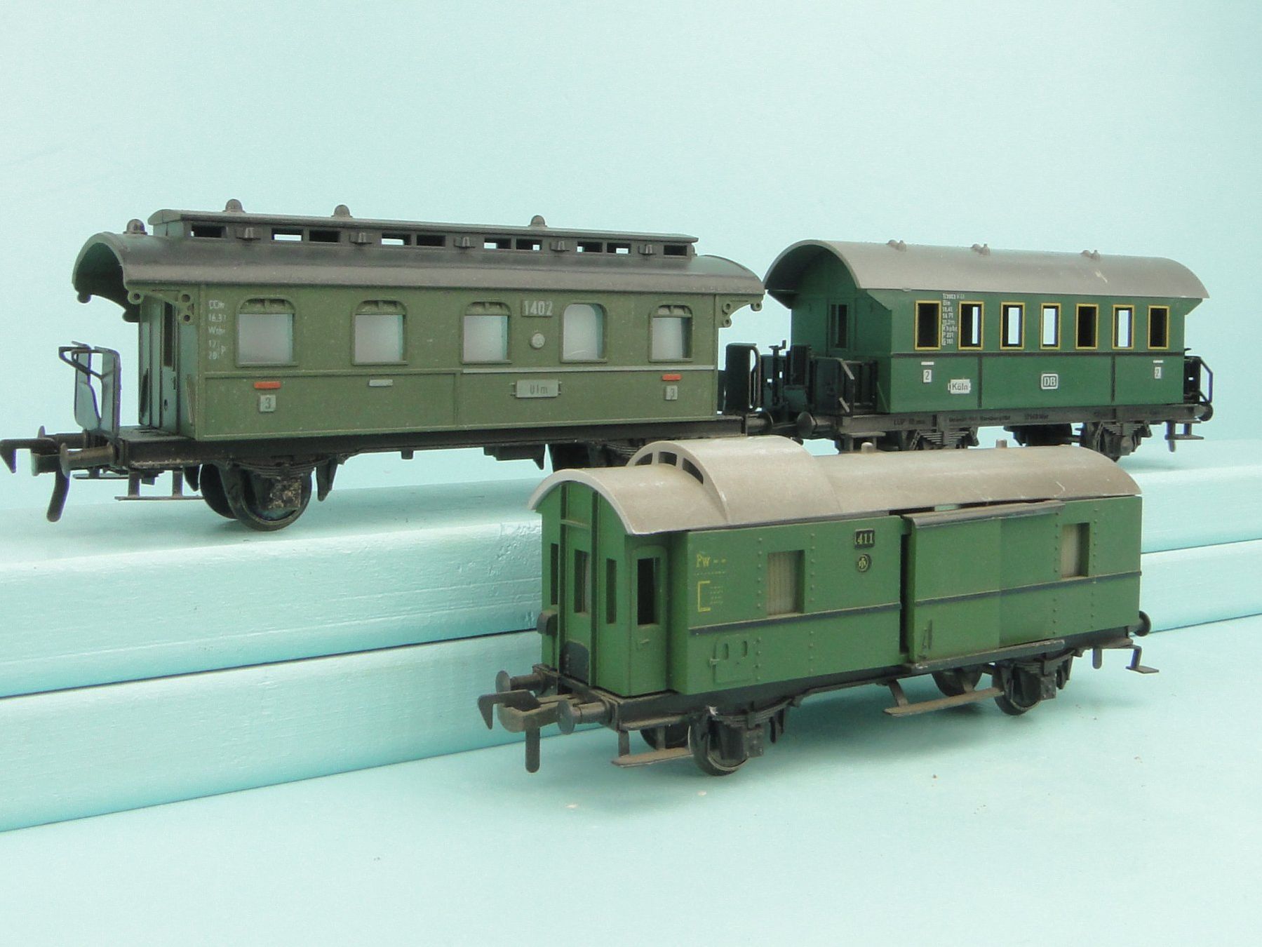 Fleischmann Modelleisenbahnen: Fleischmann 3 X Länderbahn  Wagen – Gebraucht aus Bülach von cann11