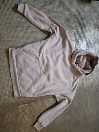 Kapuzenpullover FSBN Oversized beige Grösse XS getragen