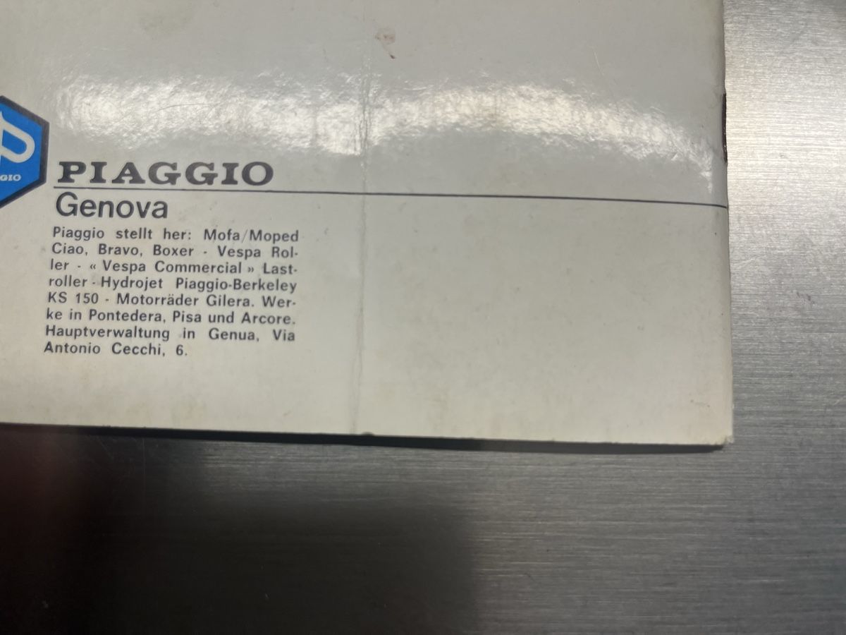 Piaggio Parti ricambio per ciclomotori: Ciao Boxer Bravo Anleitung – Usato da Thun venduto da Cpia 6