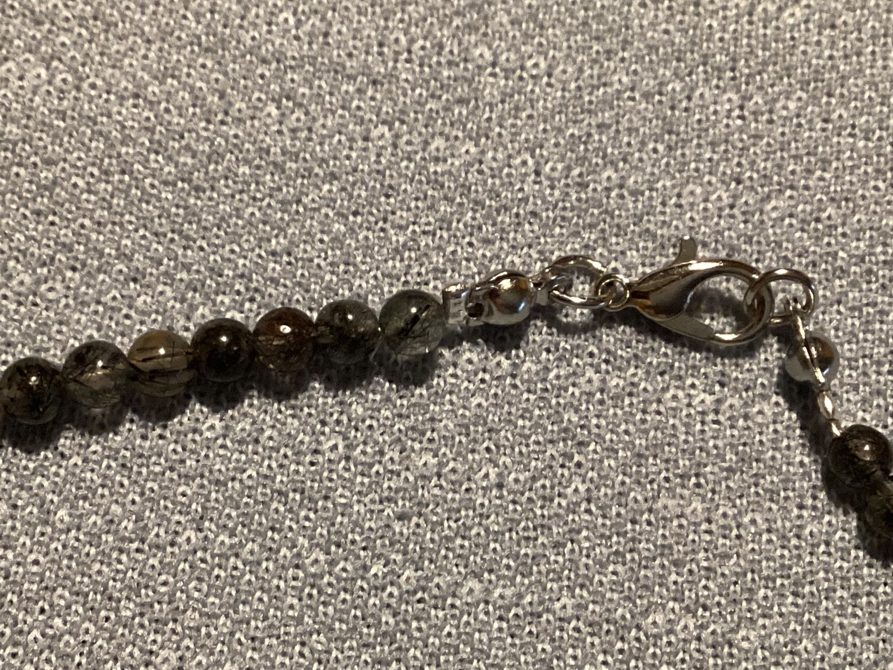 Catenine: Schlichte Edelsteinkette mit schwarzem Rutilquarz – Nuovo e nell'imballaggio originale da Laax venduto da kri_95f5 2