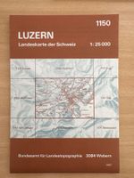 Luzern Wanderkarte,Topografische Karte der Schweiz 1:25000