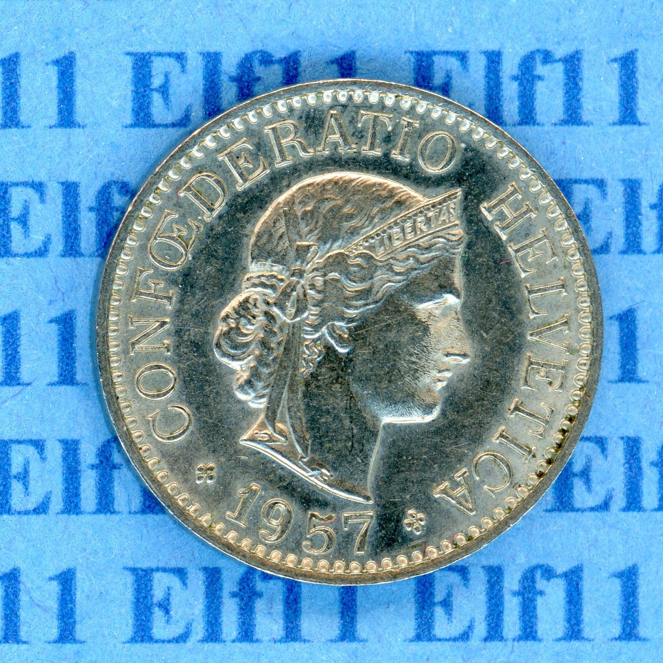Tutti le monete: CHF___0.10 1957 unz-stgl 10 Rappen – Nuovo (secondo la descrizione) da Widnau venduto da Elf11