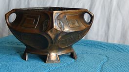 Jugendstil Schale Bronze