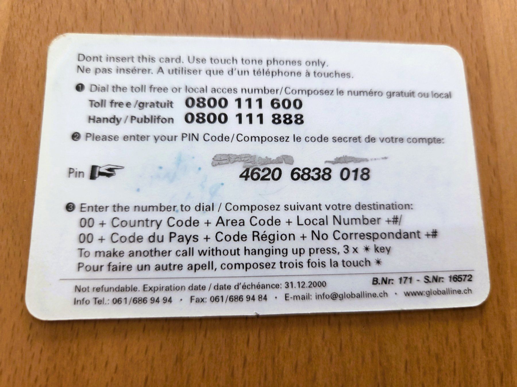 Schede telefoniche: PREPAID - SCHWEIZ – Usato da Brüttisellen venduto da Nighttrain 1