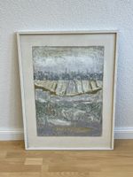Original Winter Landschaft Gemalt 1965, Gerahmt 🖼️