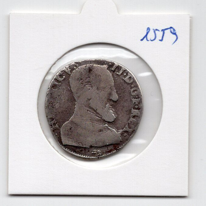 Tutti le monete: (2269) Frankreich, Teston 1559, Silber ss – Usato da Rüthi (Rheintal) venduto da erdnuessli1