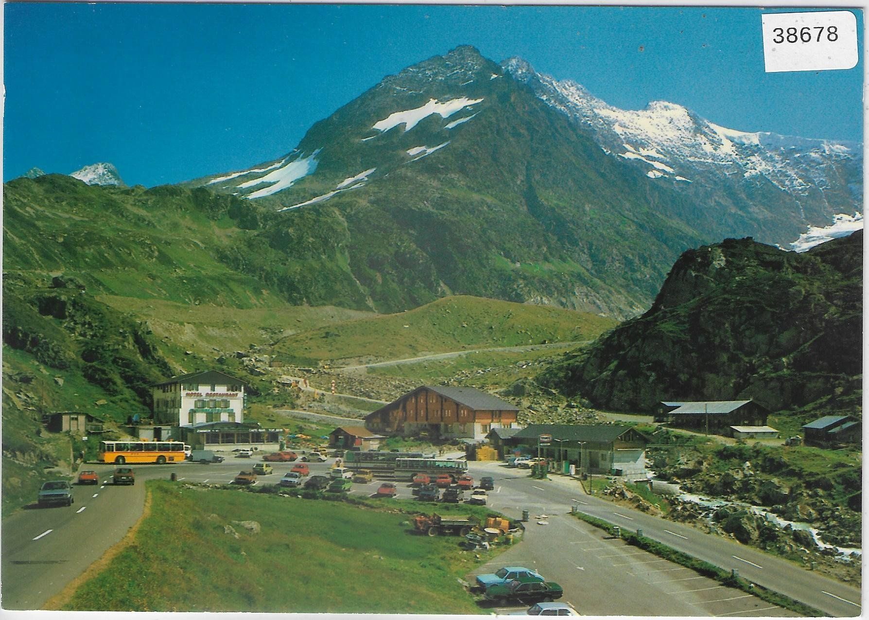 Cartoline postali: Hotel Steingletscher - Restaurant Susten Kulm - Postauto – Difettoso da Ettingen venduto da Kartenplanet