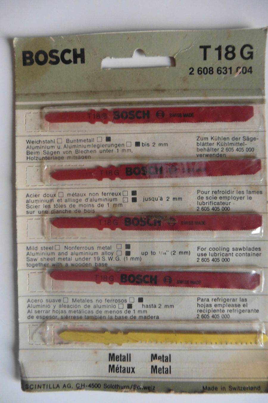 Bosch Tutti gli attrezzi: Bosch Stichsägeblätter T18 – Nuovo e nell'imballaggio originale da Embrach venduto da Ramo44