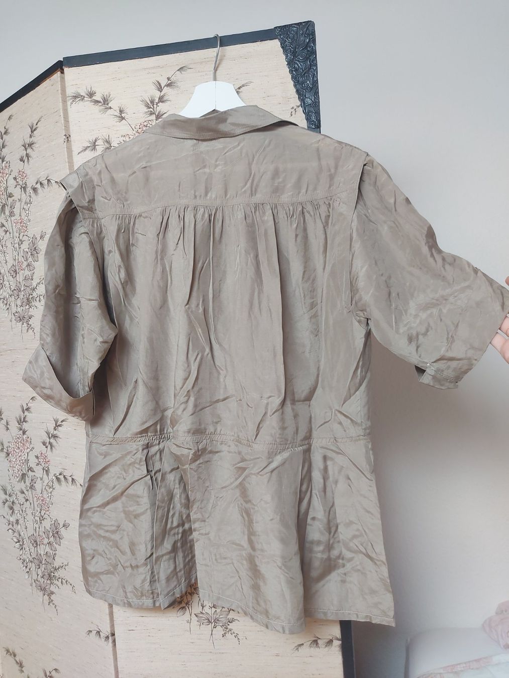 Camicette: Blouse vintage 100% soie - Taille L – Usato da Lausanne venduto da Super-cerise 4