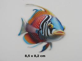 Bunter FISCH - Acryl - Magnet - Neu - 8,5x8,2cm