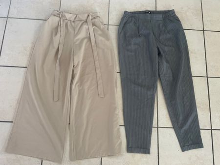 Zwei Sommer Stoffhosen Gr. M, Chicoree & Zebra, Top Zustand