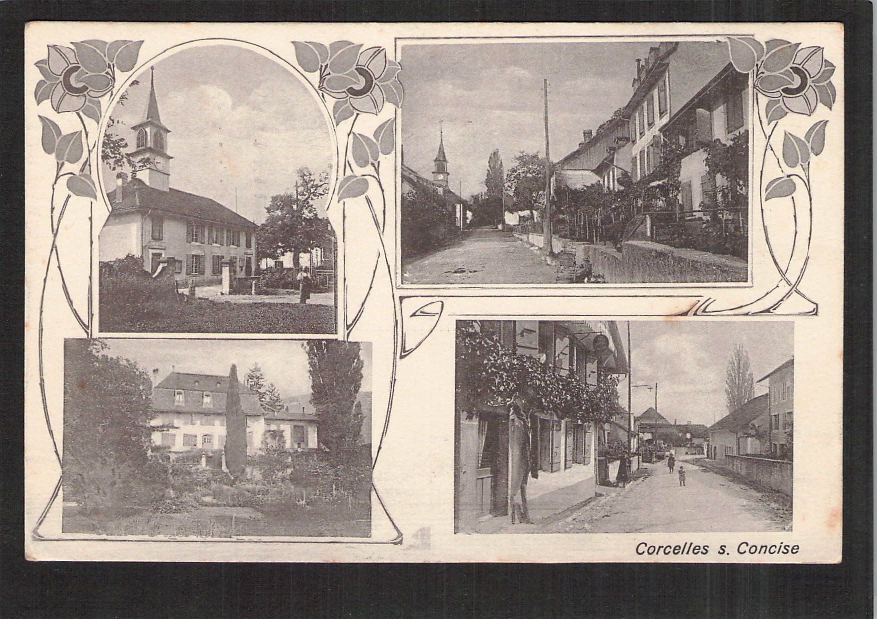 Cartoline postali: #Corcelles s. Concise VD , gel.1916 – Usato da Reichenburg venduto da Pipo-67