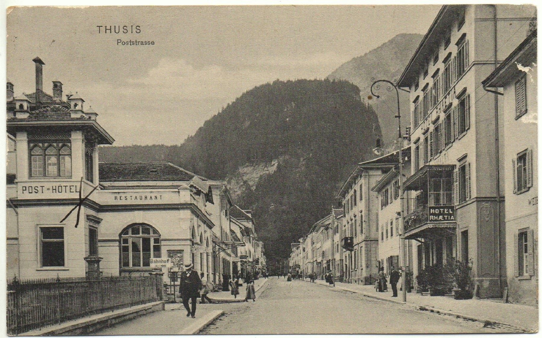 Cartes postales: THUSIS Poststrasse Hotel Restaurant Post – D'occasion à Jona par philajona
