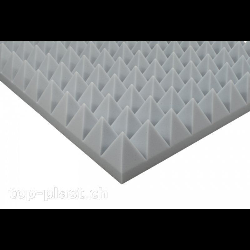 Altri accessori: 4 Stück Pyramidenschaumstoff 7cm Basotect grau – Nuovo e nell'imballaggio originale da Pfyn venduto da TopPlastGmbH