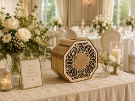 Hochzeit, Jubiläum, Briefbox aus Holz