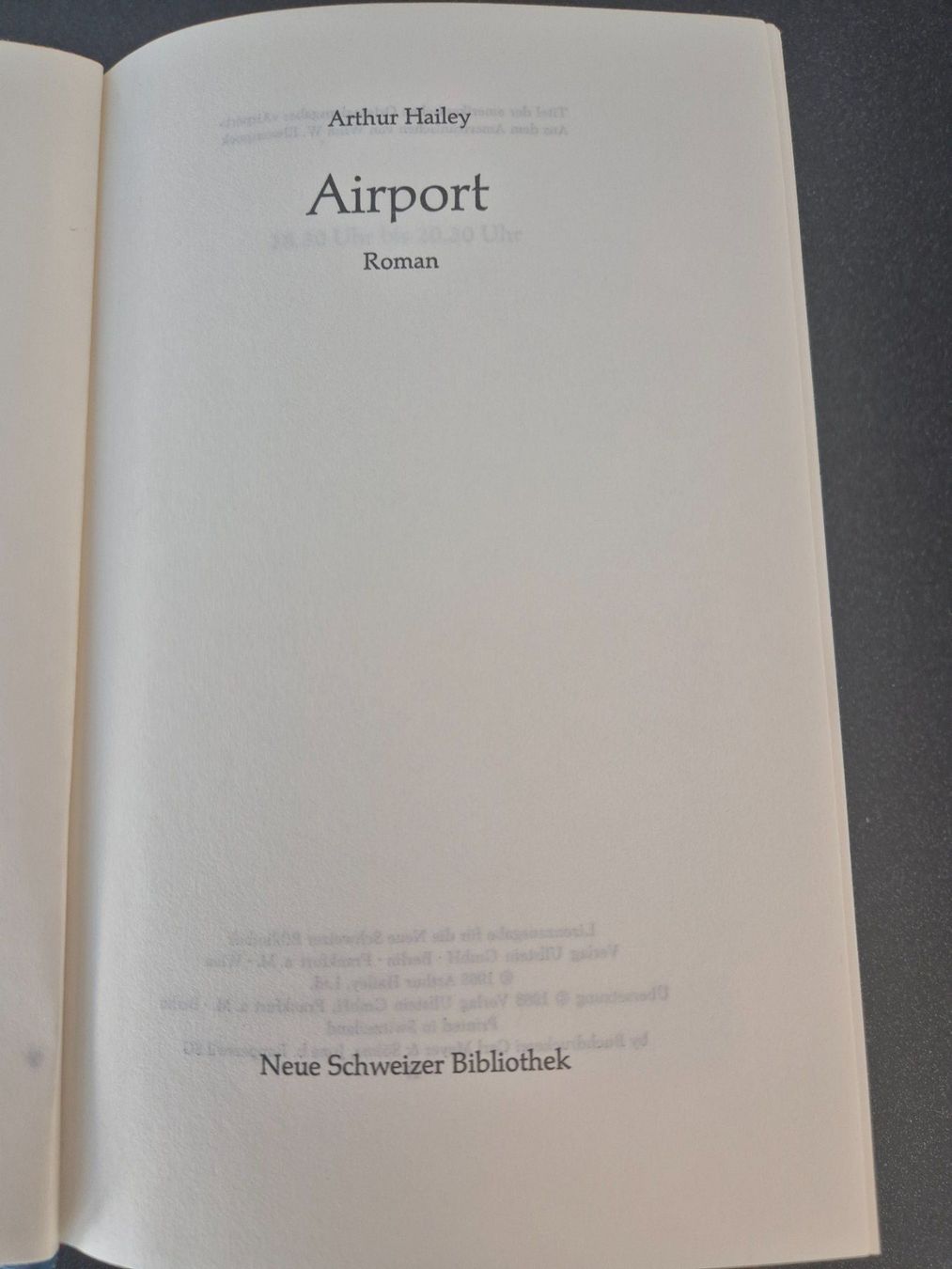 Bücher: Arthur Hailey: Airport - Spannender Roman – Gebraucht aus Eglisau von nicij79 2