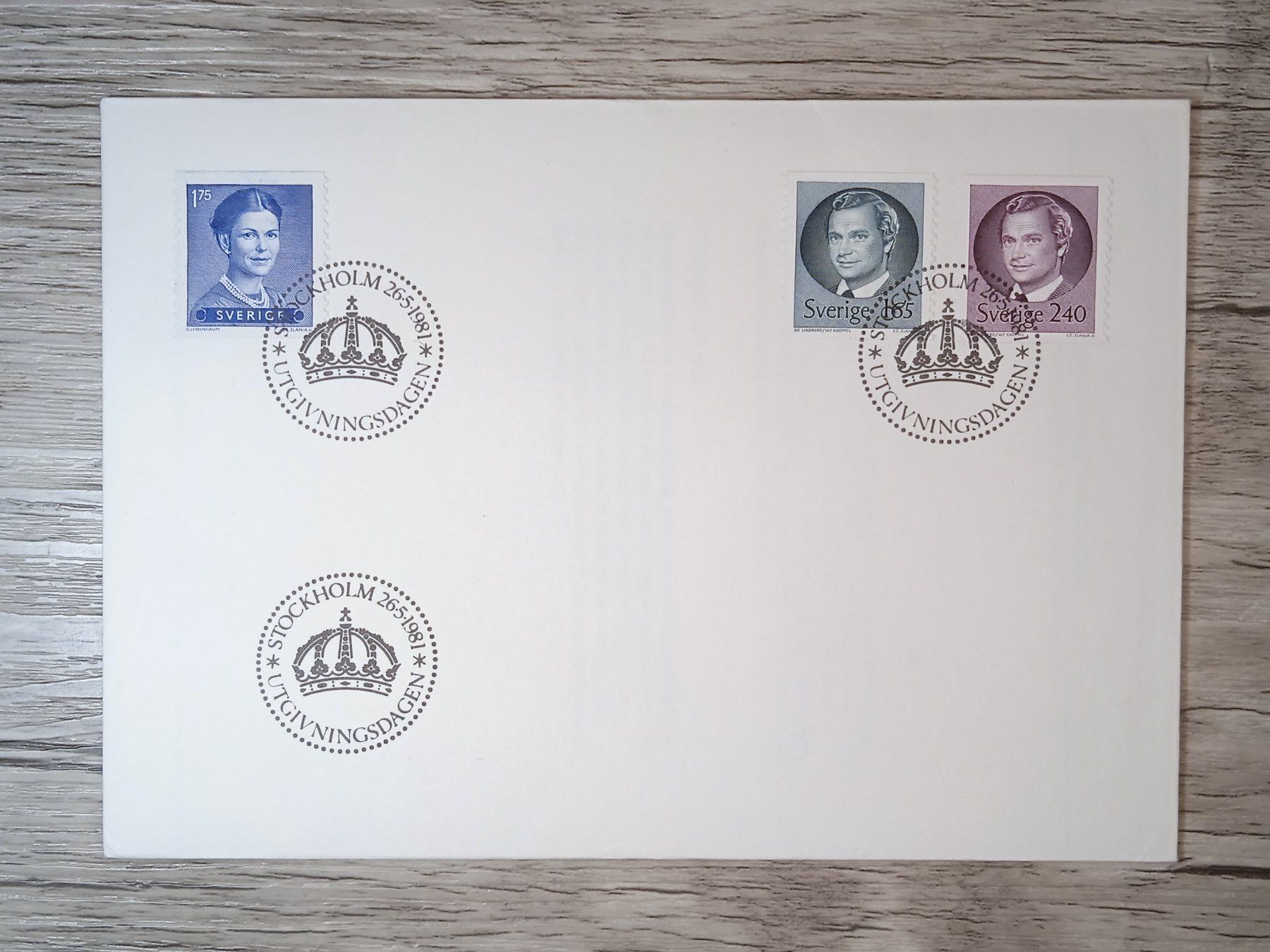Tutti i francobolli: TR50 Enveloppe + Timbre Suede 1981 – Usato da Cousset venduto da Patrick_Collections
