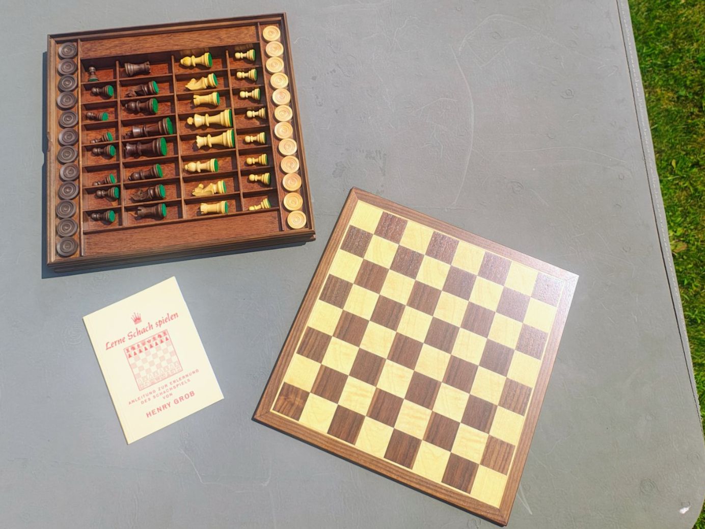 Giochi: Antike 3-in-1 Spielesammlung Schach – Nuovo (secondo la descrizione) da Trin venduto da KochGR07 1