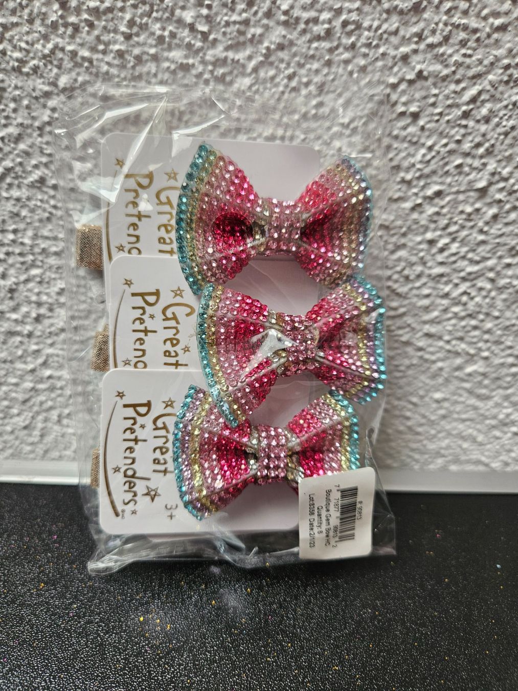Accessori per capelli: Neu - Haarclip Glitter Rosette 6 Stk. – Nuovo e nell'imballaggio originale da Dagmersellen venduto da J_RP_Dagmersellen 1