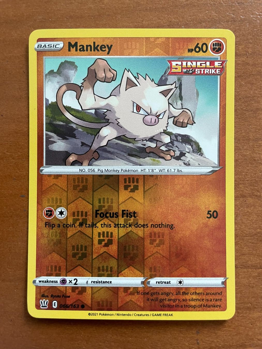 Pokémon Carte collezionabili: Pokemon Mankey Reverse (Versand gratis) – Nuovo (secondo la descrizione) da Chur venduto da Angerson
