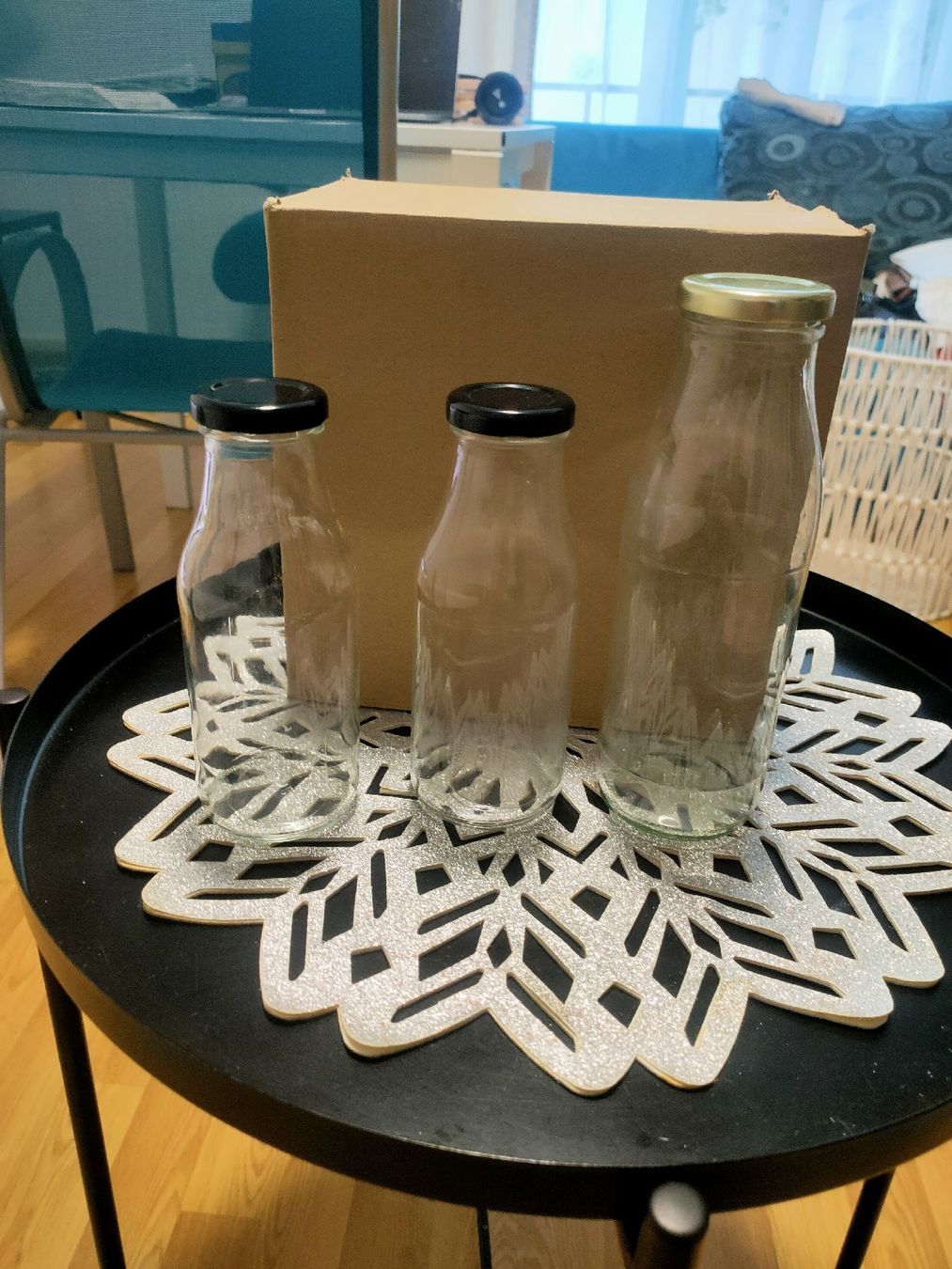 Borracce & Thermos: Glass bottles for juices – Nuovo (secondo la descrizione) da Zürich venduto da mar_dl57 2