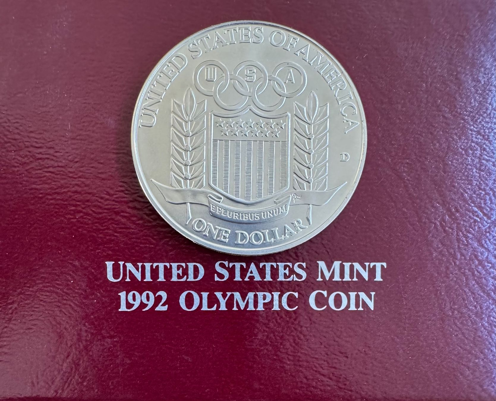 Alle Münzen: US Olympic Coin 1992 - Silber Dollar, Originalverpackt! – Gebraucht aus Ebikon von Dmasterx 2