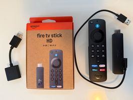 Brandneuer fire tv srick HD 8 GB / Wi-Fi 6 mit Adapter