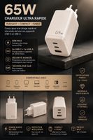 GaN 65W USB-C Ladegerät PD PPS | iPhone Samsung MacBook NEU