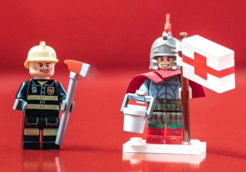 Lego Kit di costruzioni: LEGO Custom; Schutzpatron heiliger Florian & Feuerwehrmann – Nuovo e nell'imballaggio originale da Glattfelden venduto da Cassus90 6