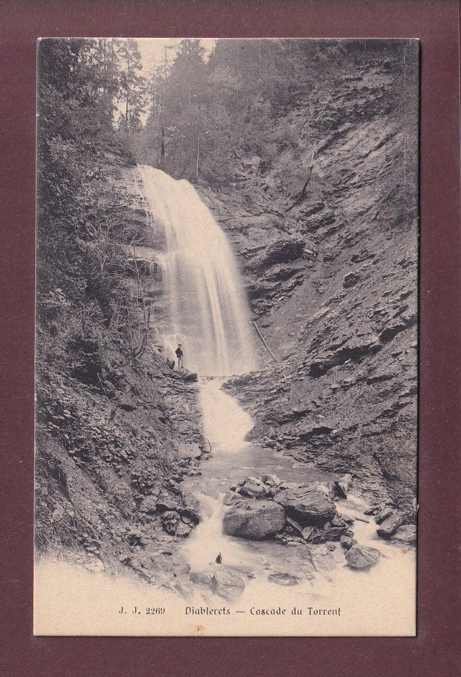 Ansichtskarten: Diablerets - CASCADE DU TORRENT – Gebraucht aus Pully von nicecards