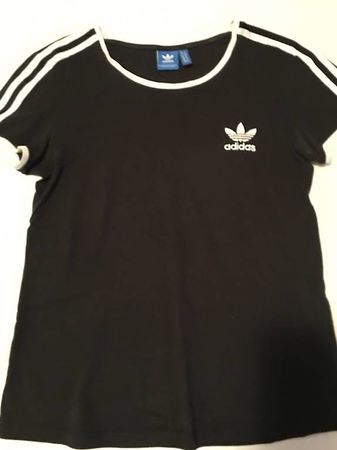 Schwarze Adidas T-Shirt Damen Gr 38