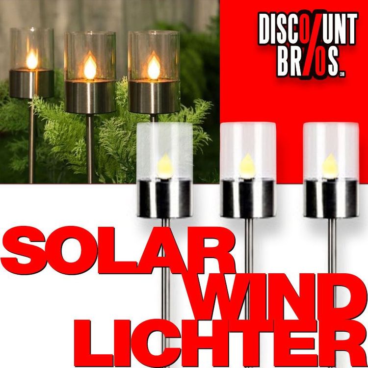 NEU 3erSet Edelstahl LED SOLAR FACKELN Kaufen auf Ricardo