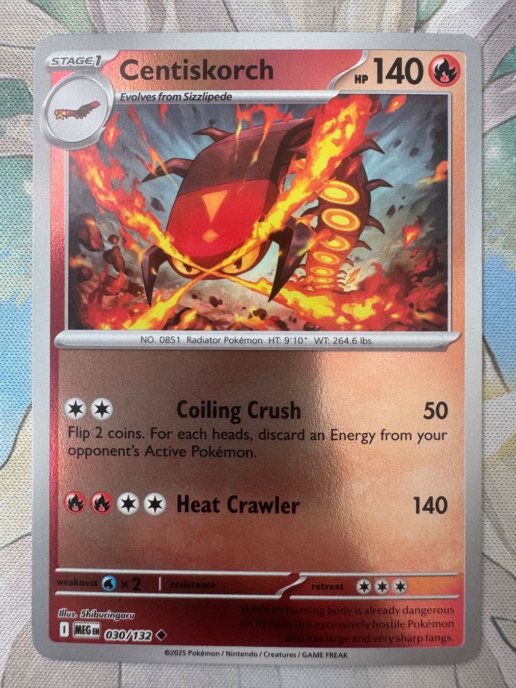 Pokémon Carte collezionabili: Pokémon TCG - Centiskorch Reverse (MEG030) Mega Evolution – Nuovo (secondo la descrizione) da Oberwil BL venduto da Chelsea26