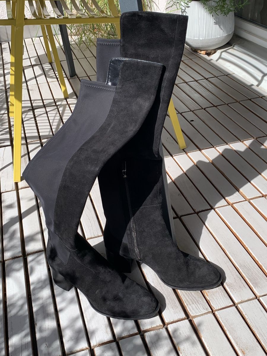 Navyboot Scarpe da donna: Overknee-Stiefel von Navyboot, Gr. 39 – Nuovo (secondo la descrizione) da Uster venduto da snickers3