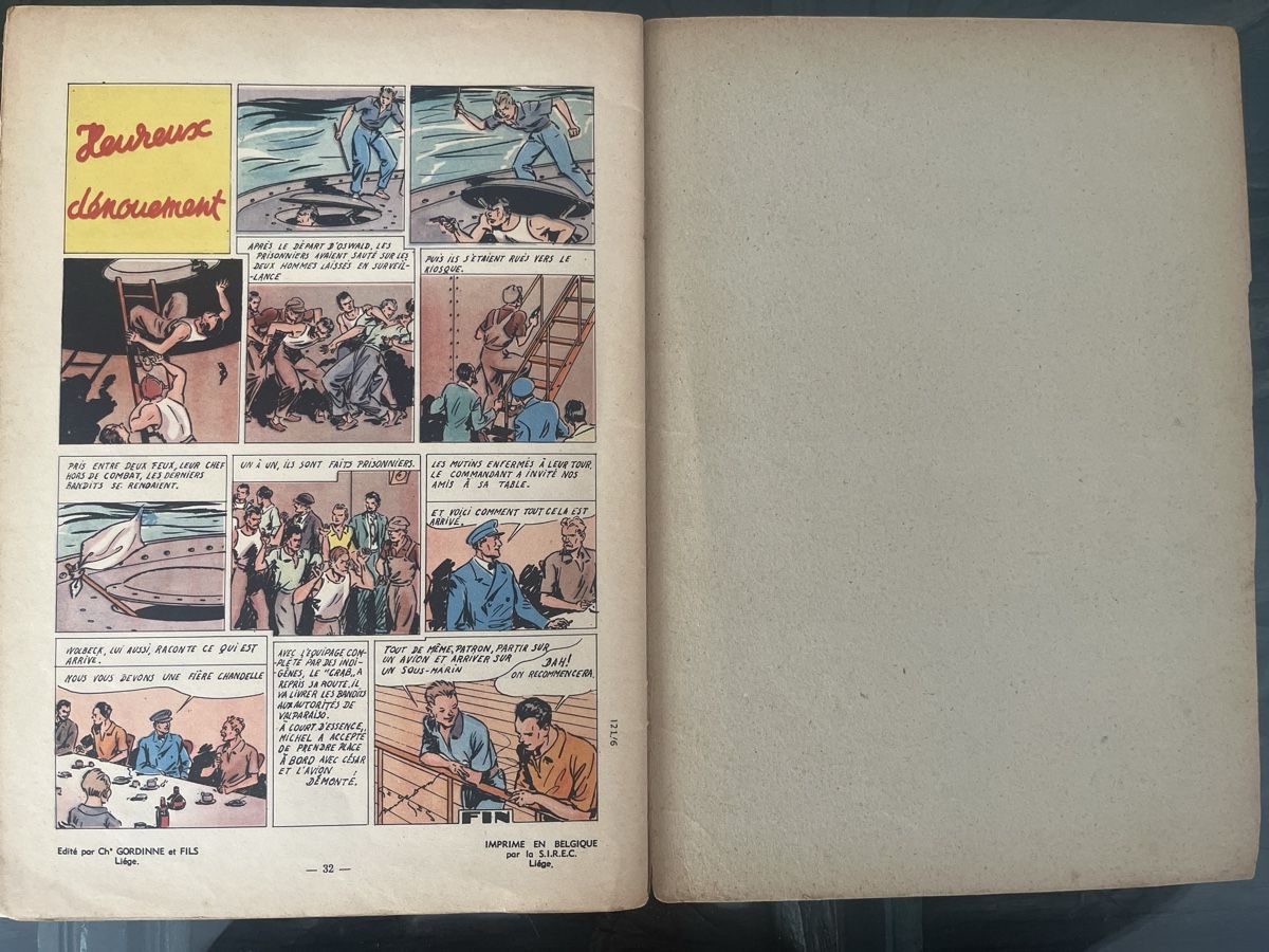 BD: G. Bourdin 1946, L’Ile à Eclipse 32 pages  – D'occasion à Gockhausen par London95 4
