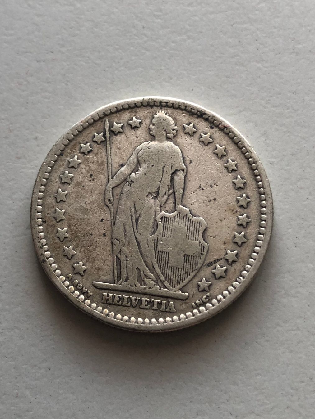 Alle Münzen: 2 Fr. 1905 – Gebraucht aus Schötz von Odpa 1