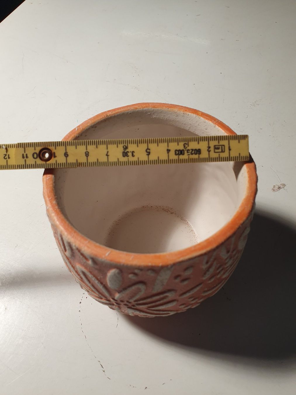 Vasi per fiori: Übertopf orange mit Blumenmuster – Usato da Zürich venduto da loosebone 4