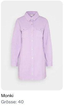 Monki Vestiti: MONKI Jeanskleid lila Gr. 40 – Usato da Au SG venduto da SElena89 1