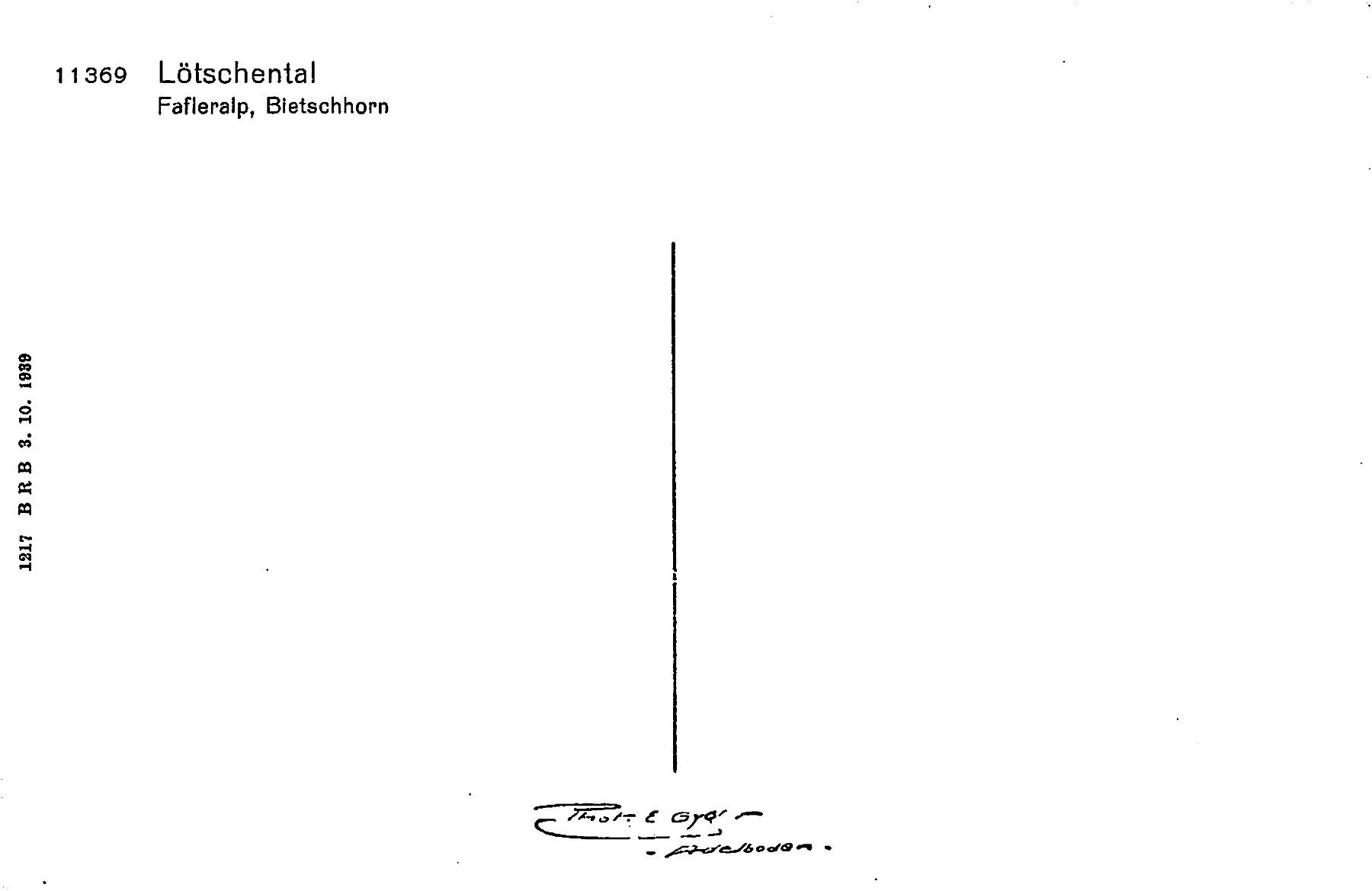 Cartoline postali: 2x Lötschental, E. Gyger – Usato da Ottikon b.Kemptth. venduto da Neptun1974 1