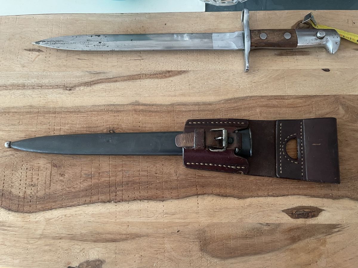 Schweizer Armee Armi bianche: Schweizer Bajonett Modell 1918 Elsener Schwyz – Usato da Elsau venduto da isidobrany09 5