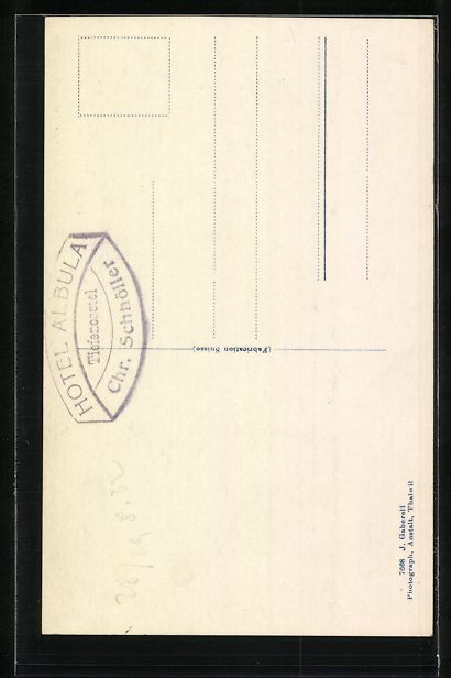 Cartoline postali: Tiefenkastel, Panoramablick mit Brücke  – Usato da Berlin venduto da bartko-reher 1
